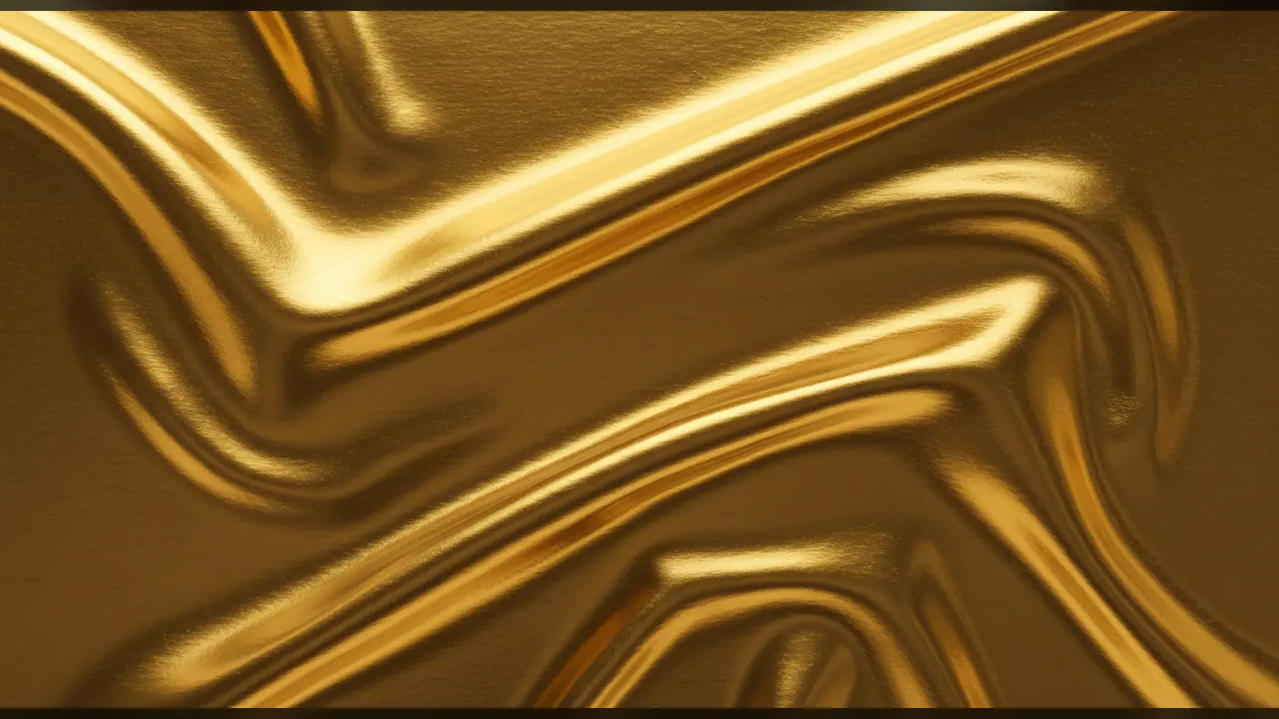 Golden Fluid Metallic Texture | Indian Luxe Abstract Design