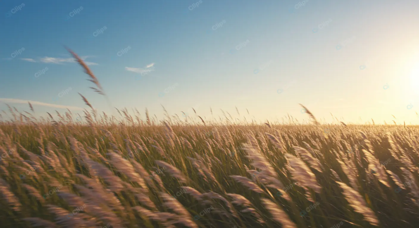 Golden Hour Prairie Breeze