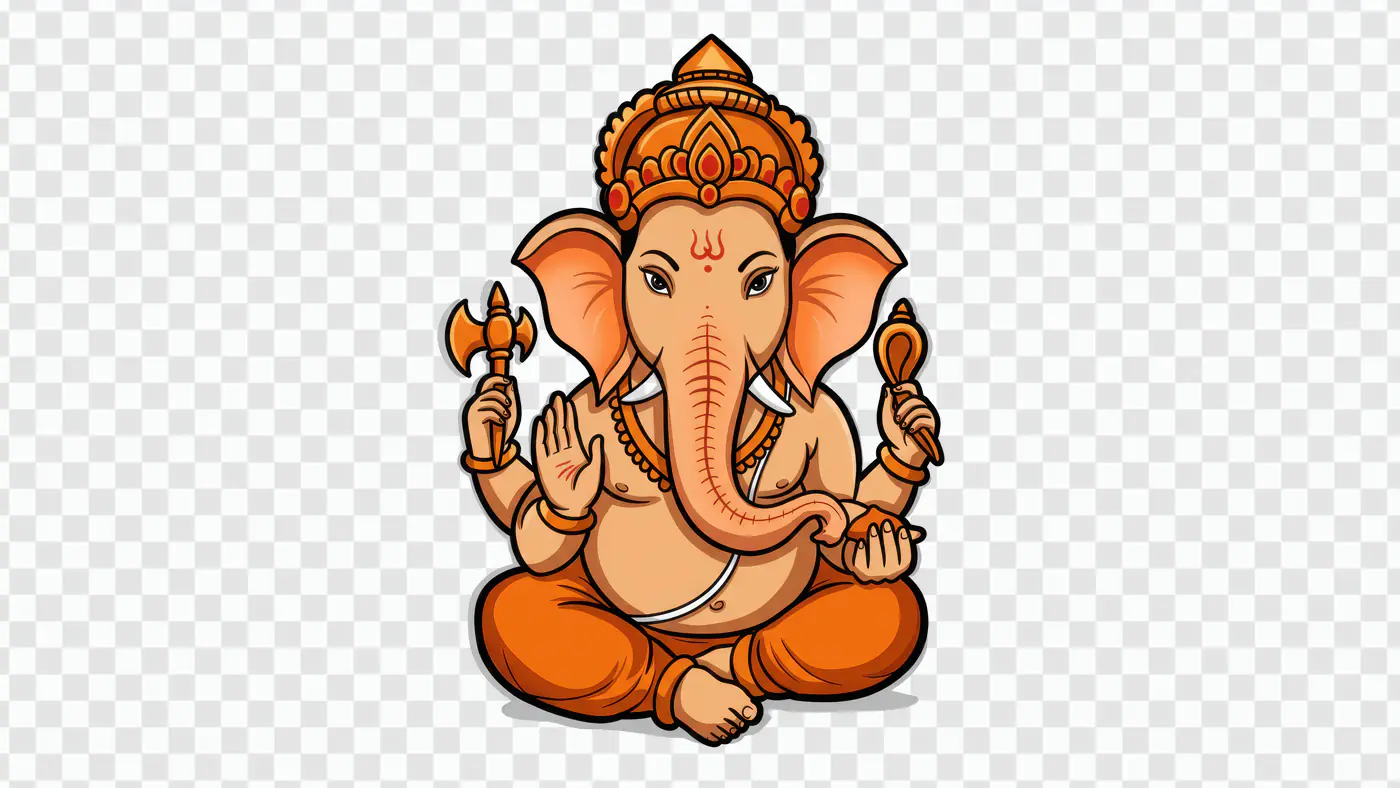 Auspicious Lord Ganesha Hindu Deity PNG Clipart