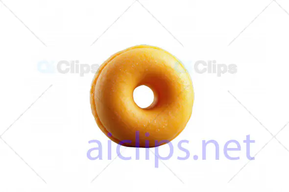 3D Mango-Flavored Donut Dessert