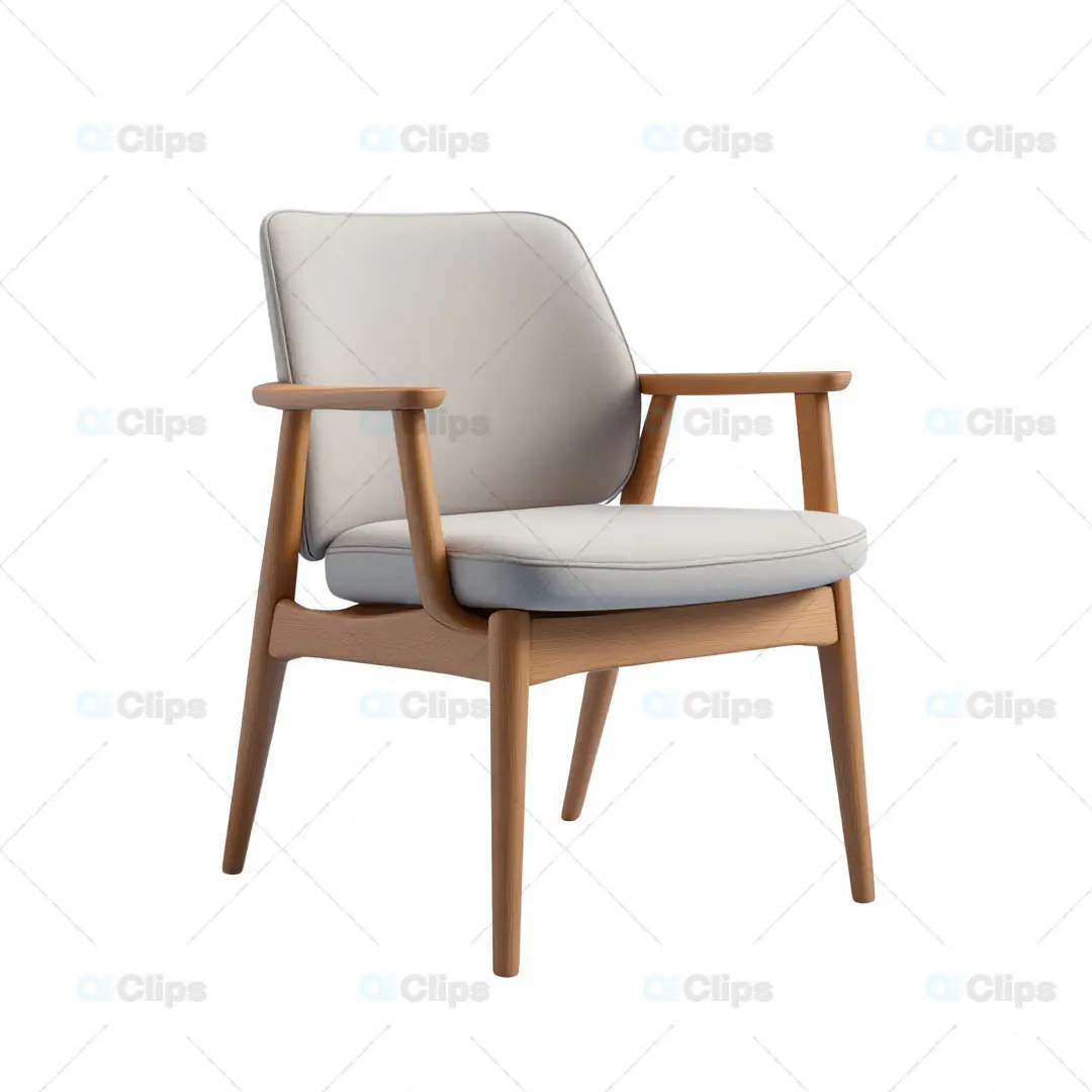 3D Model of Modern Scandinavian Armchair