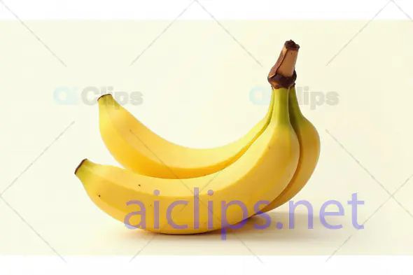 Pair of Fresh Yellow Bananas