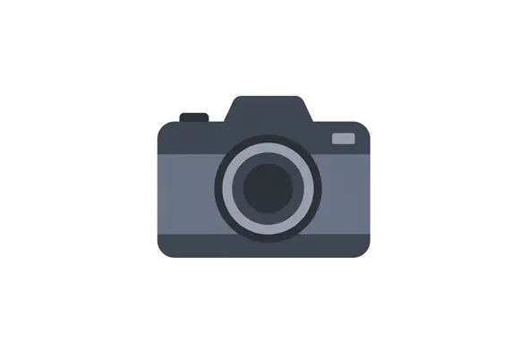 Sleek Grey Camera Icon