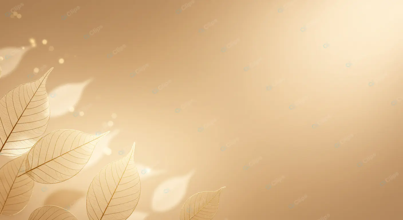 Golden Leaf Silhouettes
