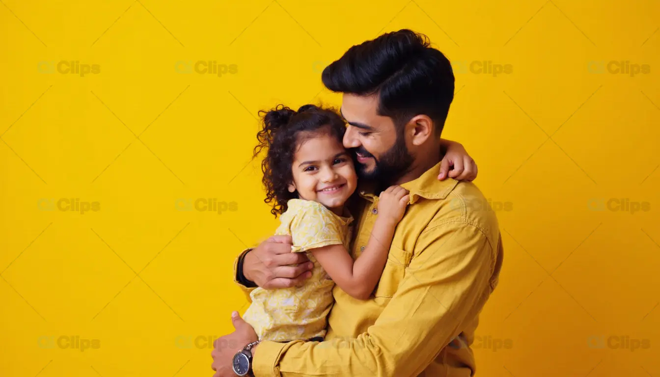 Father Hugging Daughter