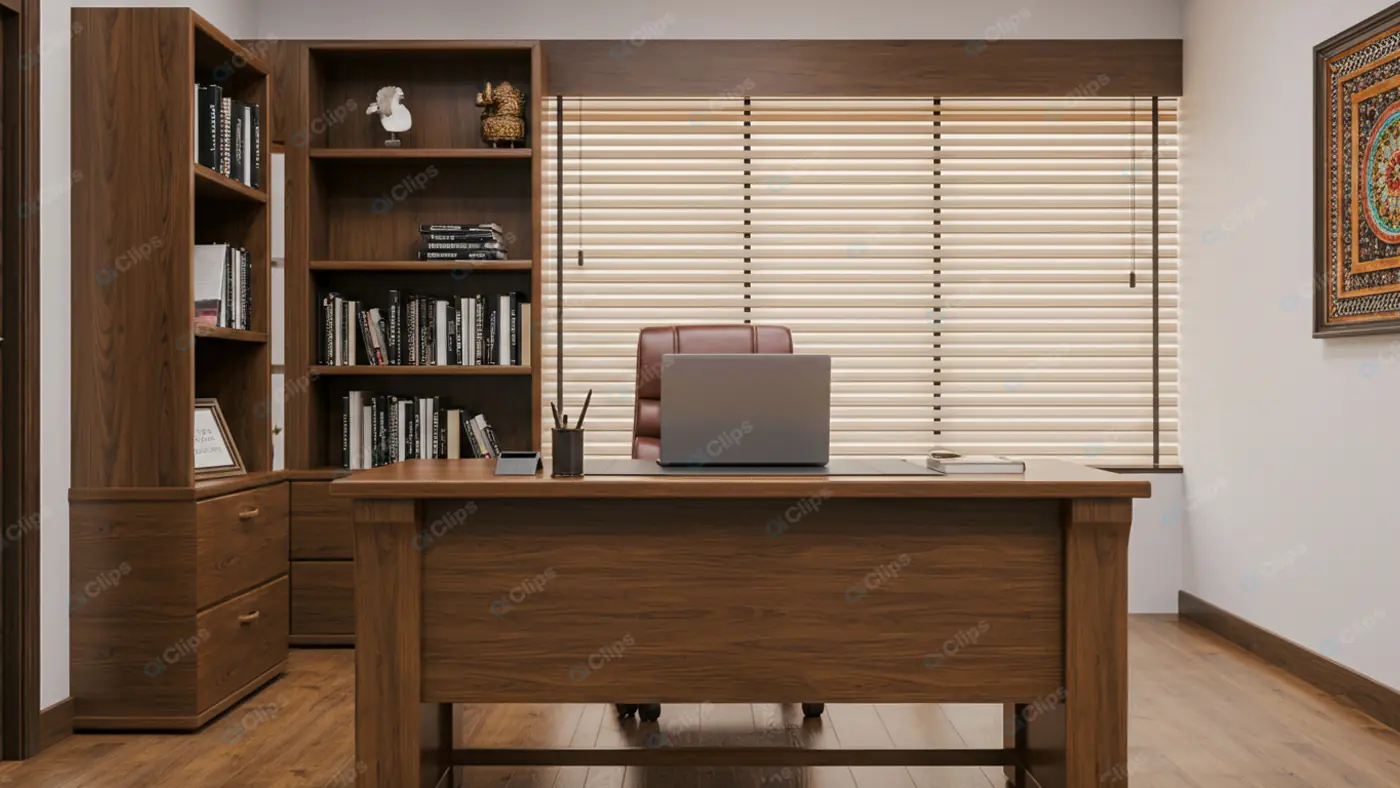 Sophisticated Wooden Home Office