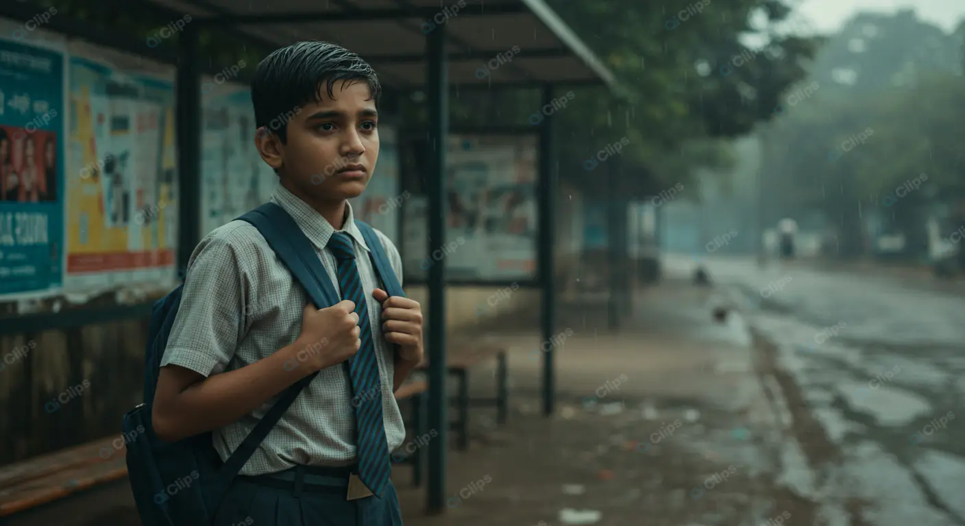 Determined Student: Monsoon Journey