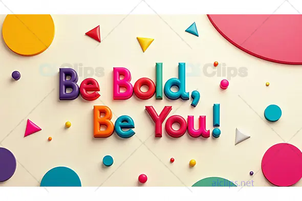 Be Bold Be You Motivational Poster