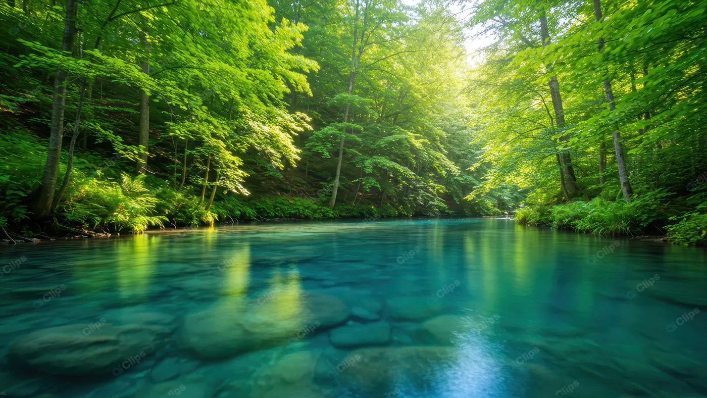Emerald Forest Stream Oasis