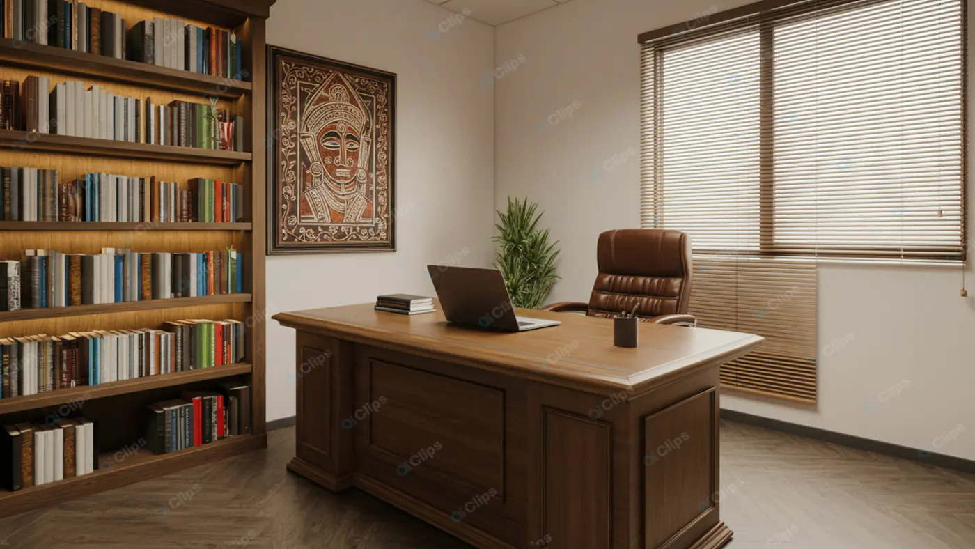 Sophisticated Scholar's Study