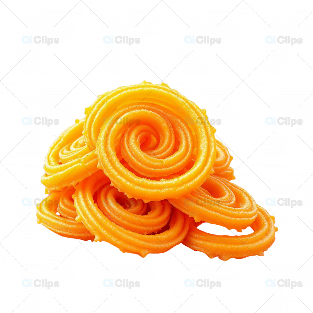 Realistic 3D Model of Indian Jalebi Sweets