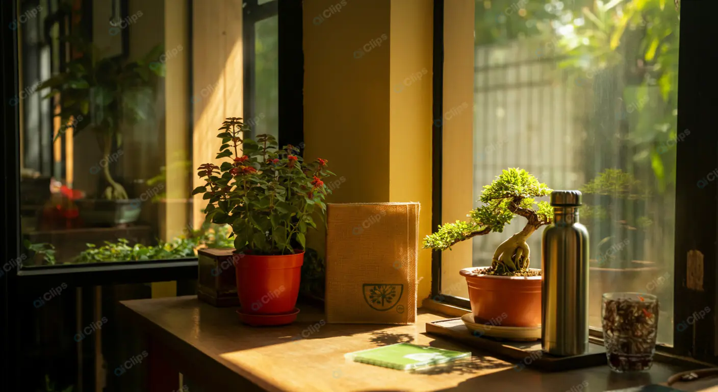 Zen Workspace Windowsill