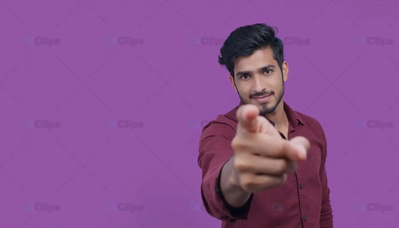 Confident Man Pointing