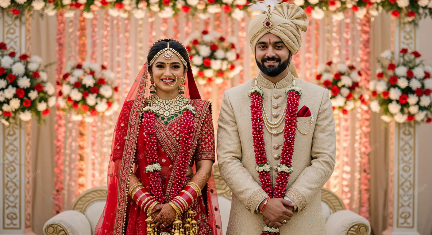 Resplendent Indian Wedding Couple