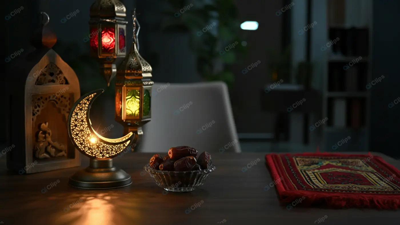 Serene Ramadan Home Office Setup