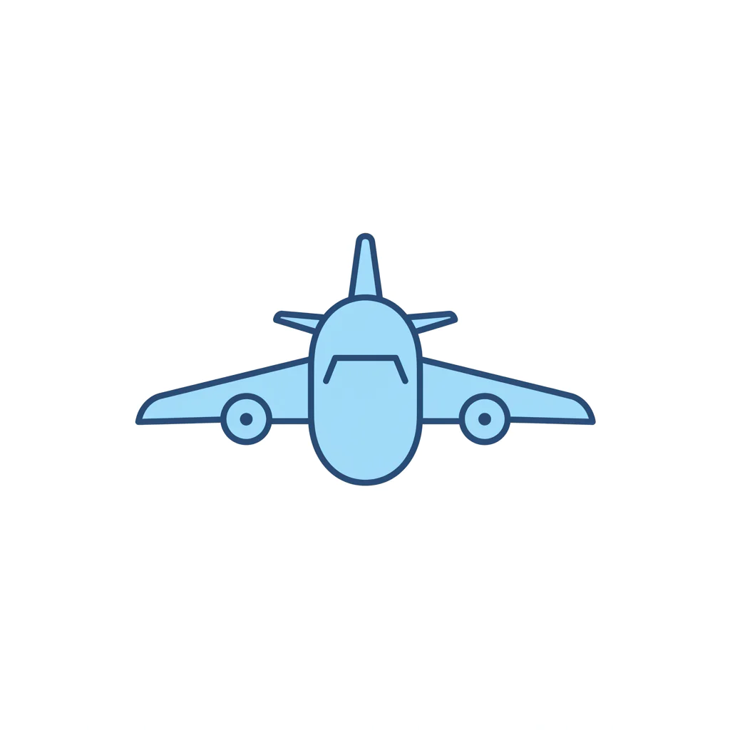 Minimalist Airplane Icon
