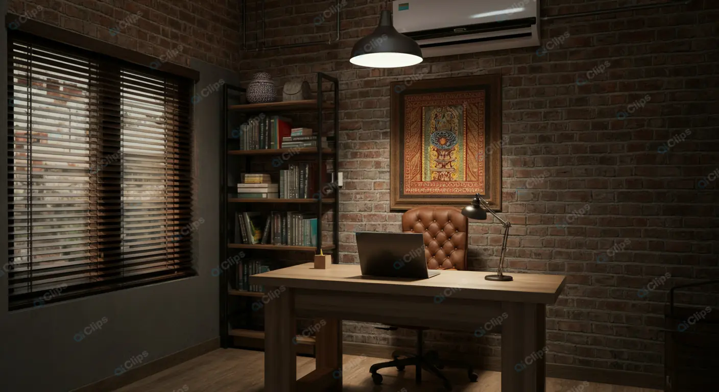 Rustic Home Office Ambiance
