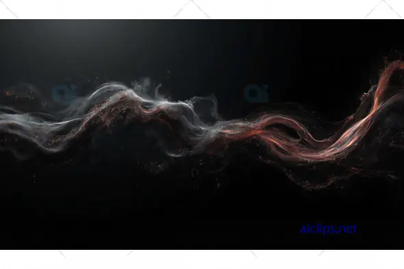 Ethereal Particle Stream on Dark Background