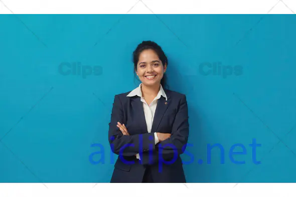 Confident Young Businesswoman Smiling