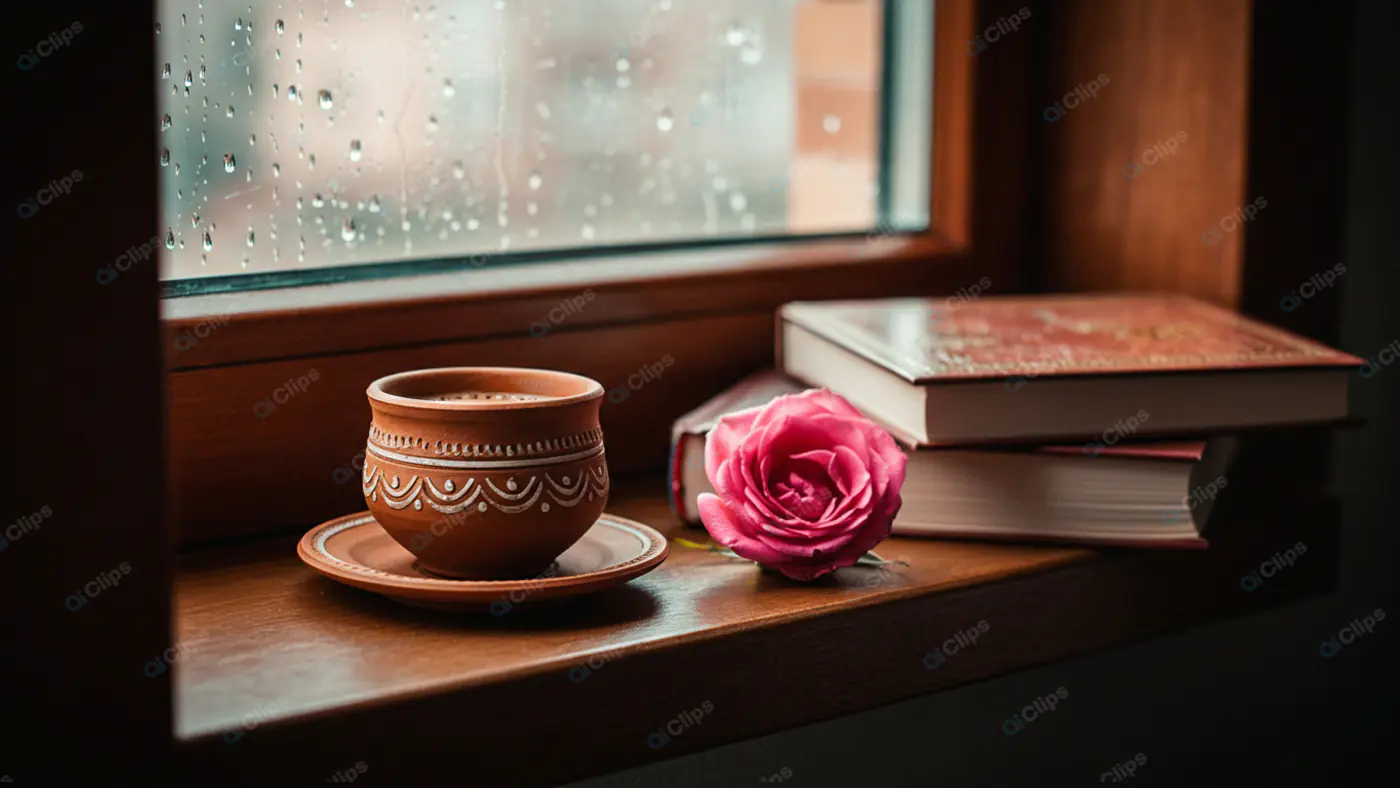 Tranquil Monsoon Reading Corner