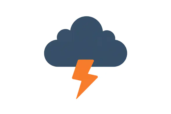 Stormy Cloud Lightning Icon
