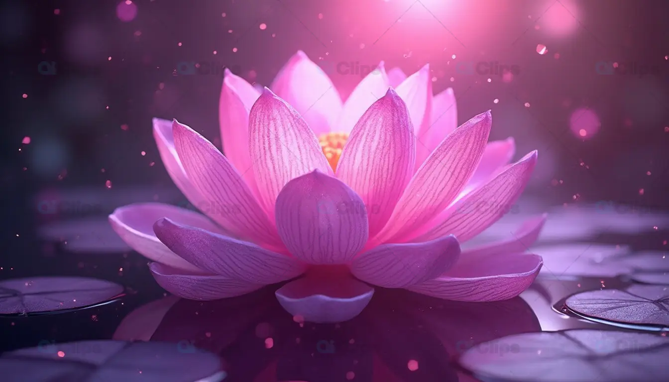 Pink Lotus Flower Glow