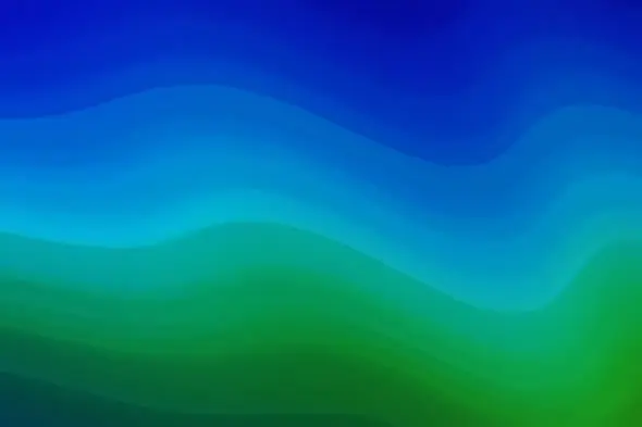 Serene Ocean Gradient Waves