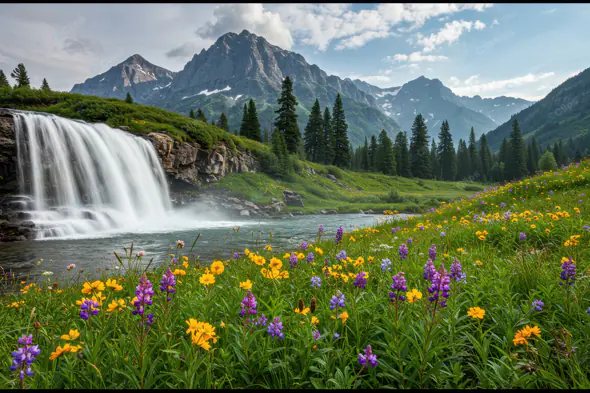 Alpine Cascade Paradise