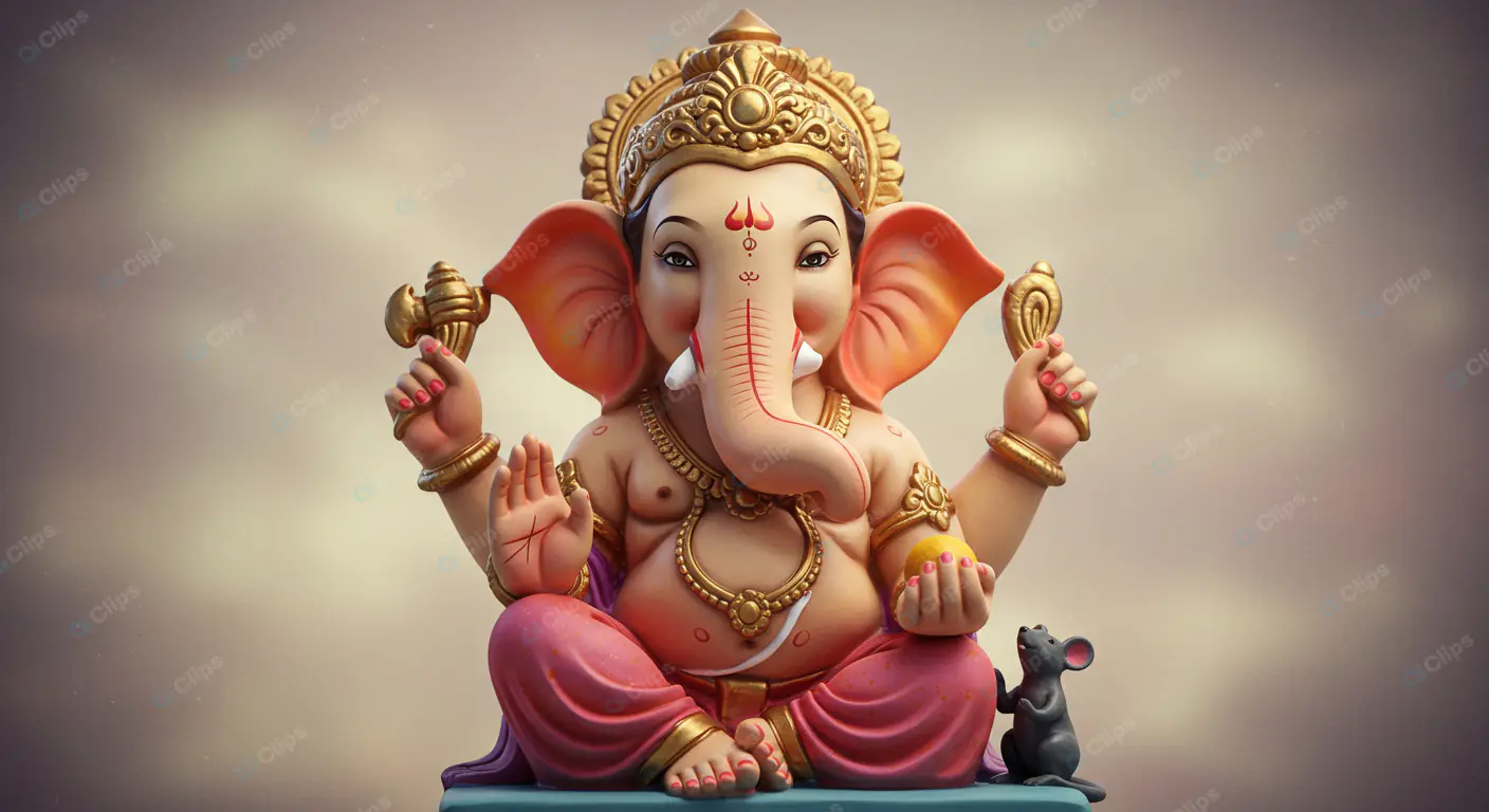 Ganesha's Benevolent Blessing