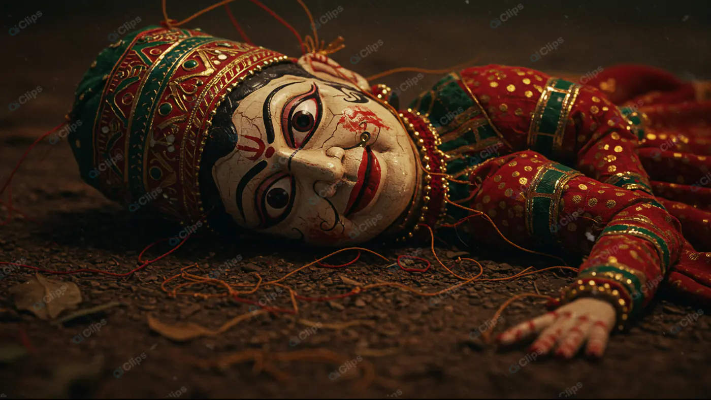 Intricate Kathakali Puppet