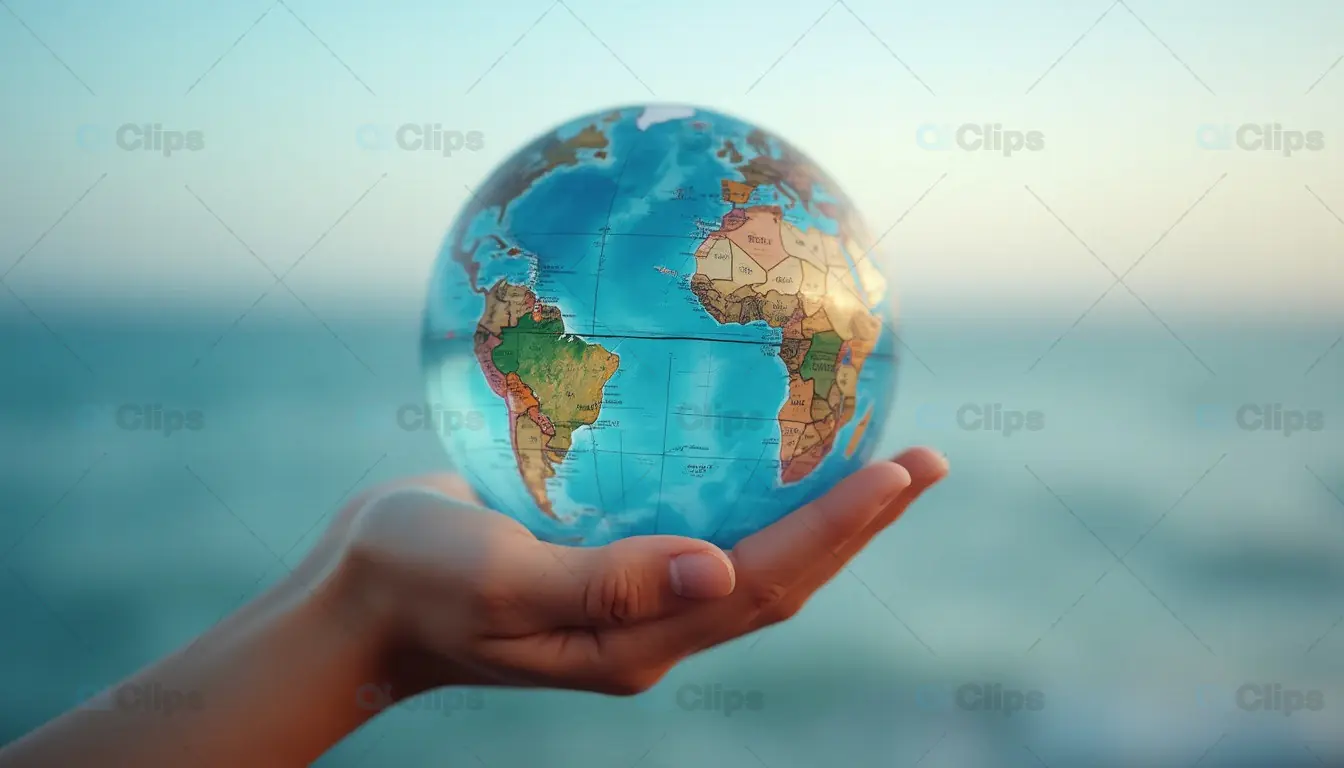 World Globe in Hands