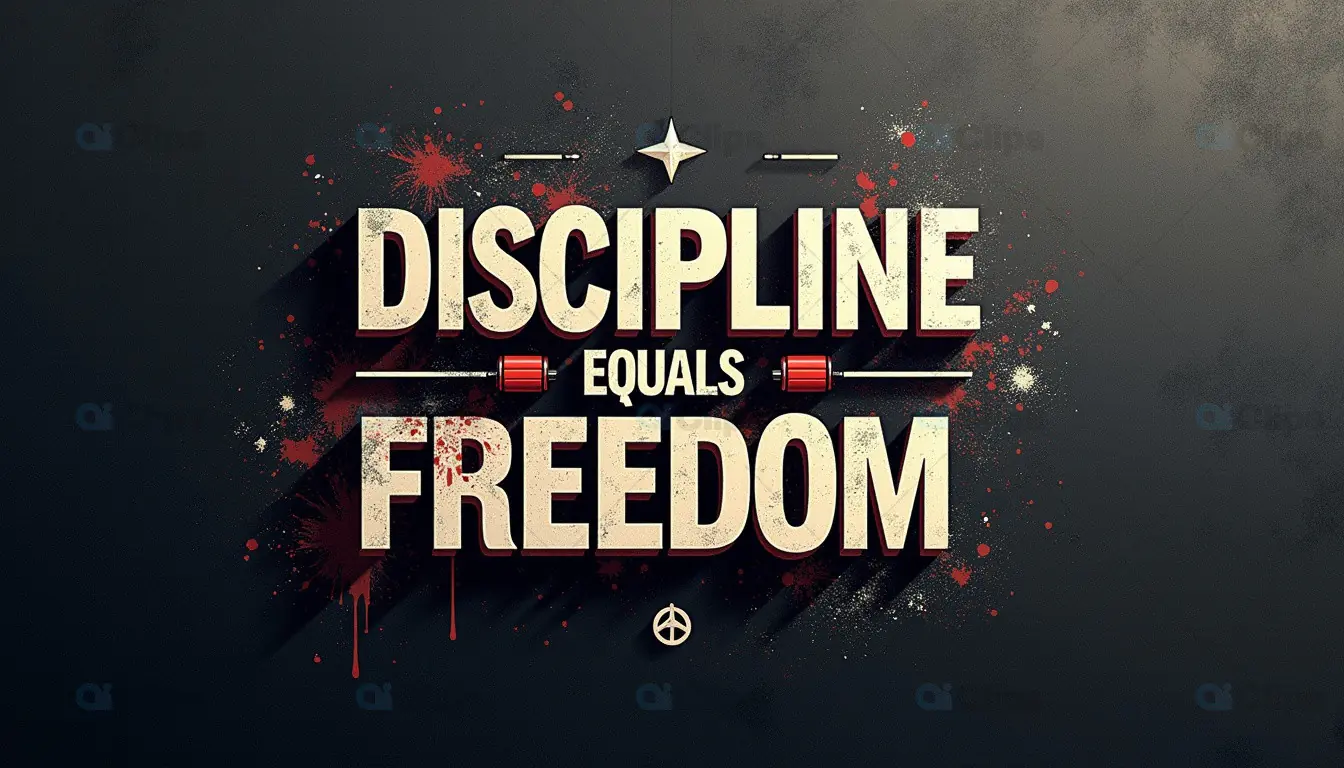 Discipline Equals Freedom Inspirational Poster