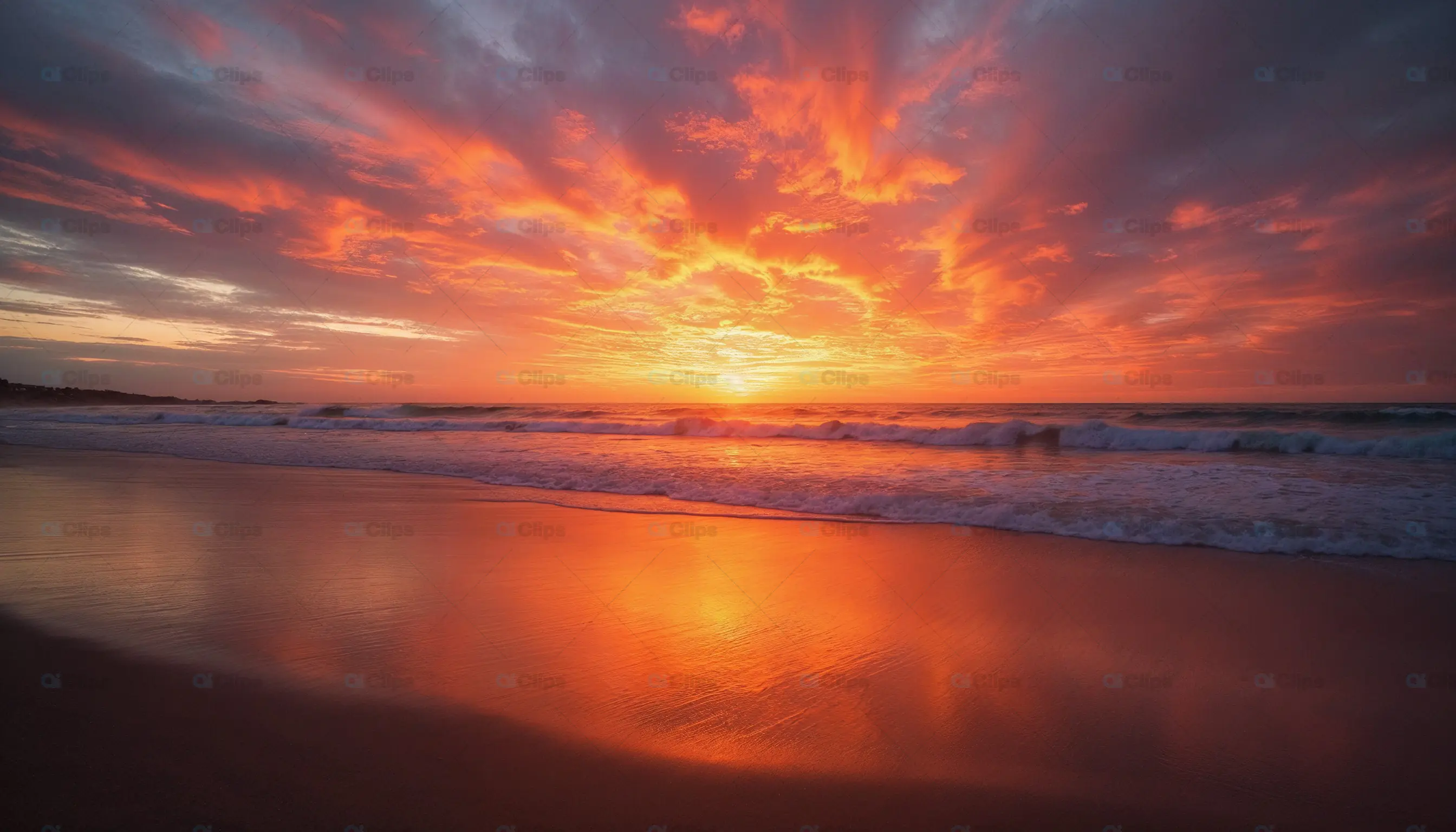 Vibrant Ocean Sunset
