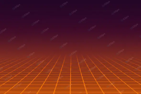 Retro Synthwave Grid Horizon