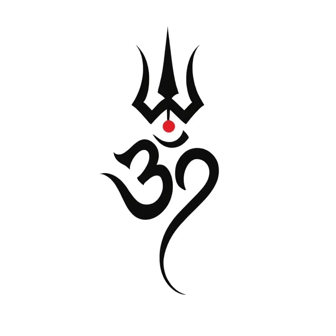 Lord Shiva Om Trishul Spiritual Symbol Clipart PNG