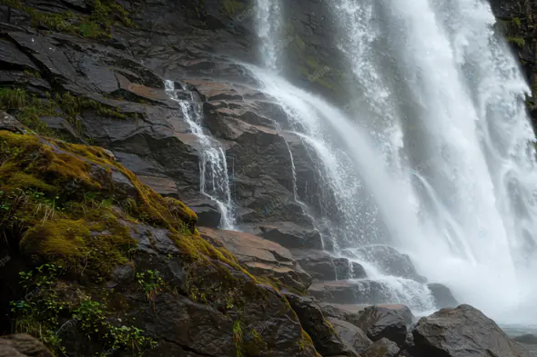 Majestic Cliff Waterfall