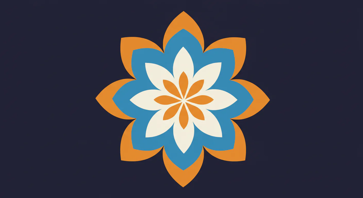 Layered Floral Mandala Vector