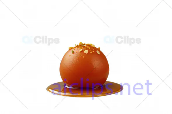 3D Gulab Jamun with Syrup and Nut Garnish