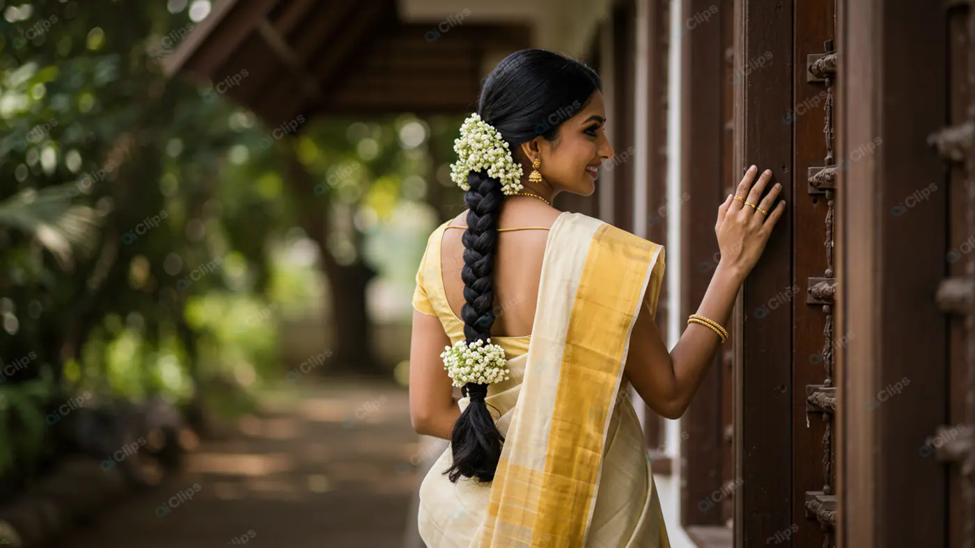 Elegant Saree Charm: Traditional Grace