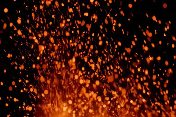 Fiery Embers Eruption Captivating Atmospheric Backdrop Animation