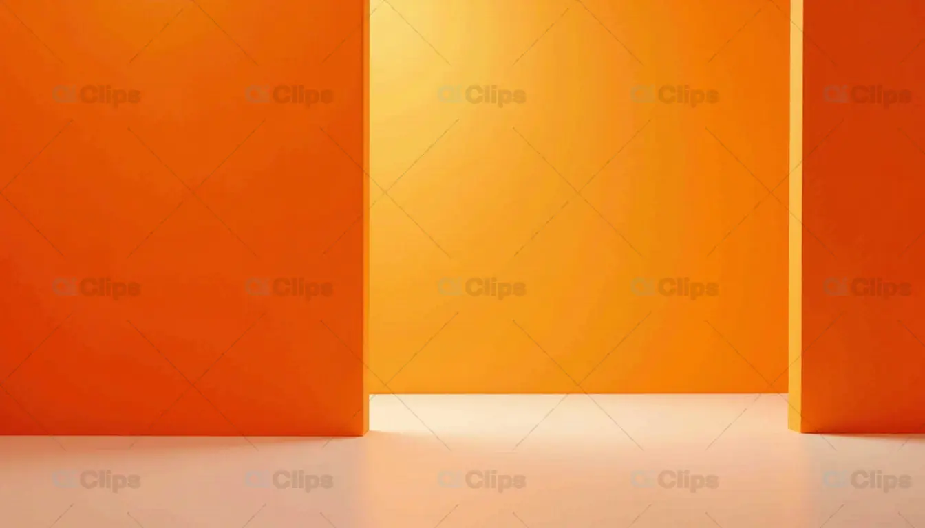 Minimalist Orange Room Background