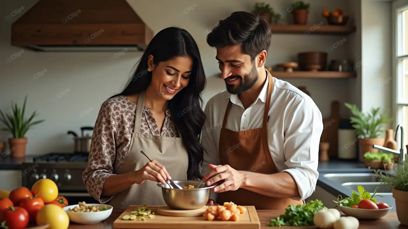 Culinary Harmony: Couple's Kitchen Collaboration