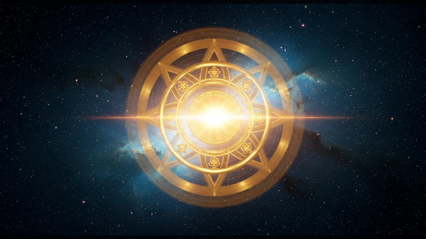 Thumbnail Surya Chakra Mandala Glow | Galactic Hindu Symbolism | AIClips Thumbnail