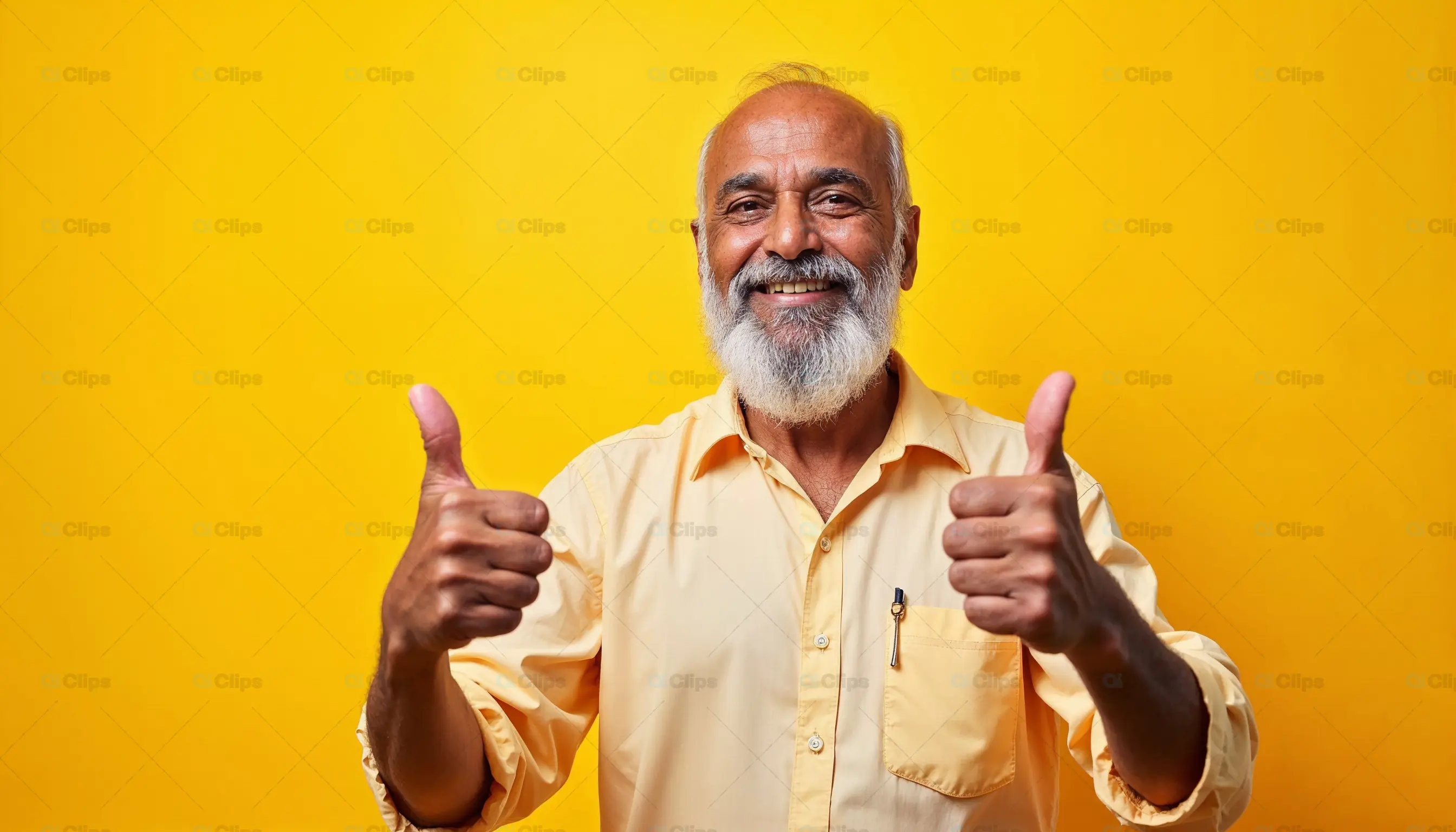 Senior Man Giving Thumbs Up