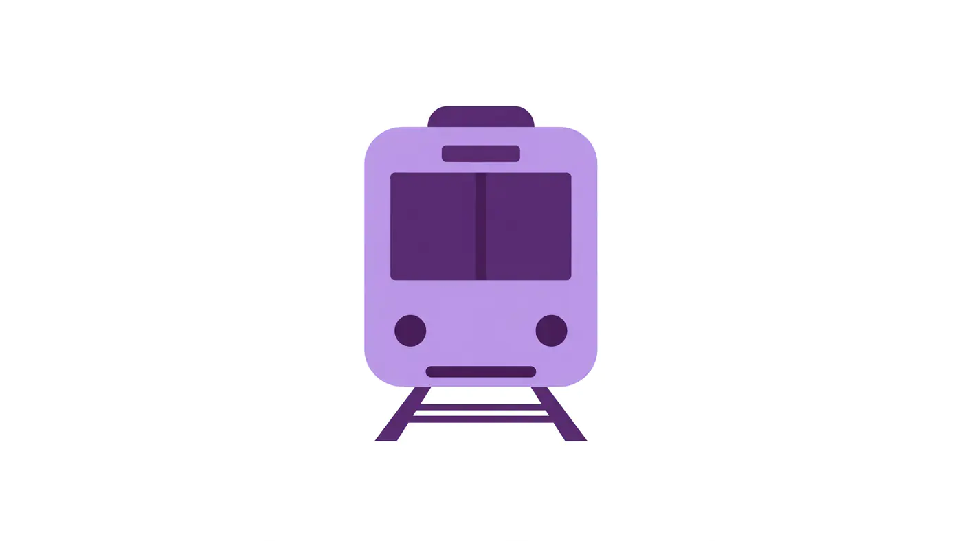 Lavender Train Icon