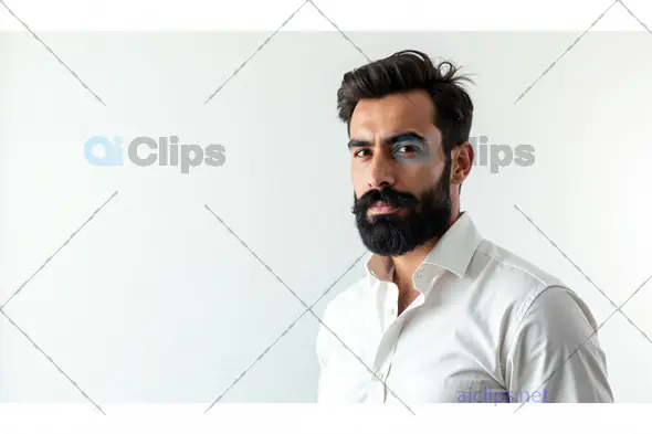 Portrait of a Confident Businessman in White Shirt