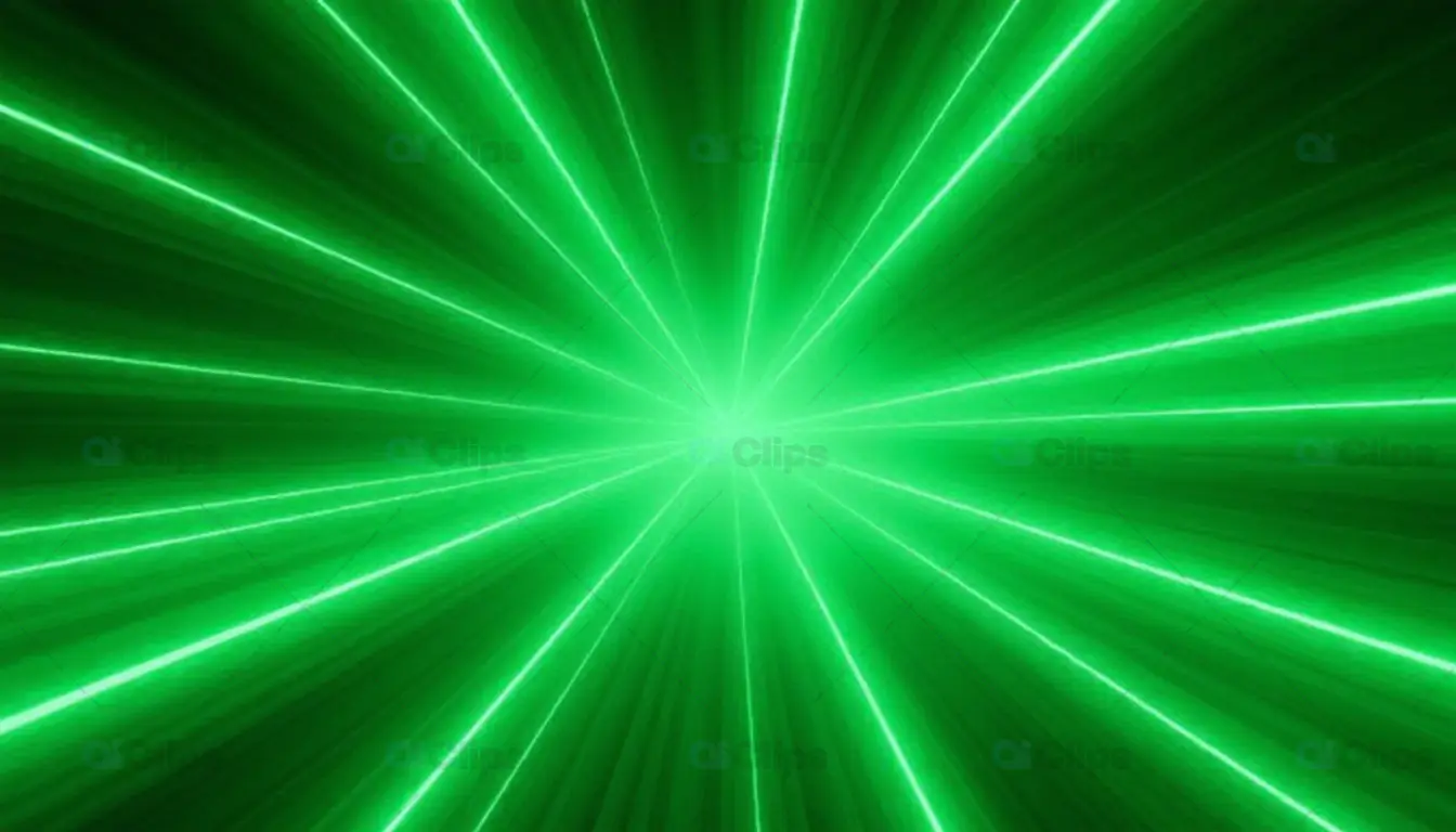 Neon Green Light Burst