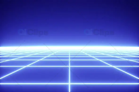 Retro Futuristic Neon Grid Background
