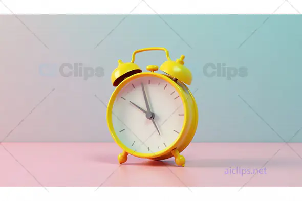 Yellow Vintage Alarm Clock