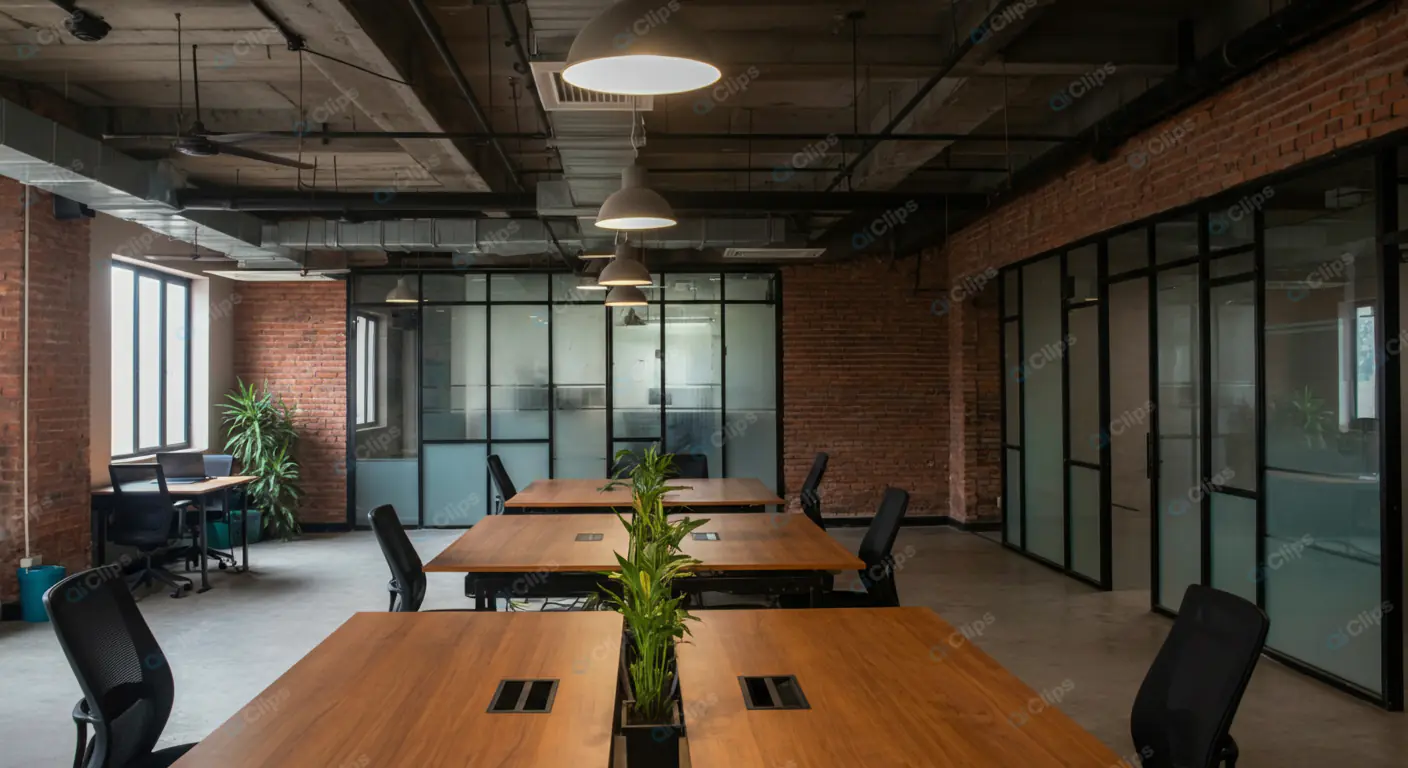 Industrial Chic Coworking Space
